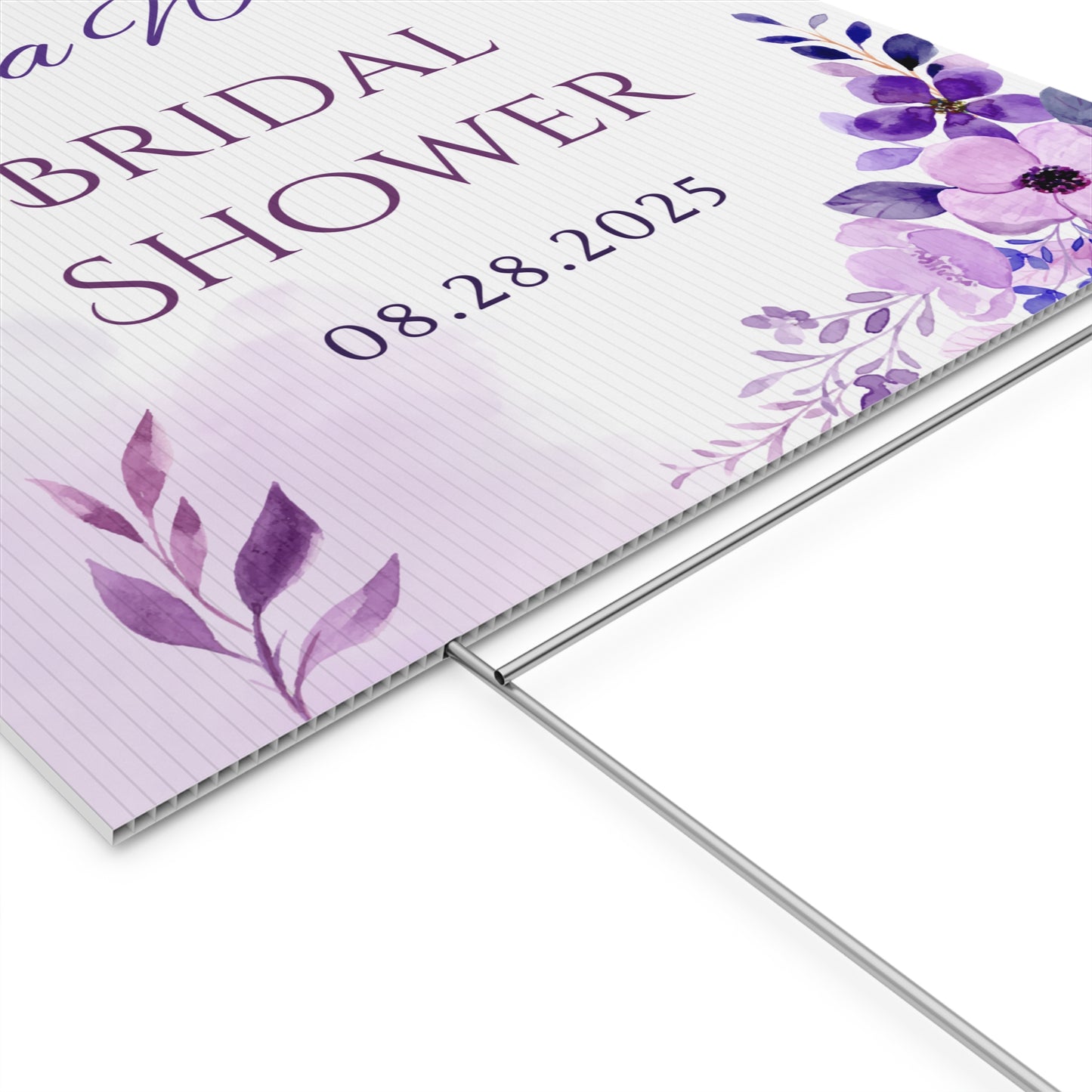 Personalized Bridal Shower Sign, Custom Welcome To Sign Wildflower For Bridal Shower Decorating On Stand Decor Bridal Shower Decorative Signage Floral Welcome Sign Flower Bar Outdoor Banner