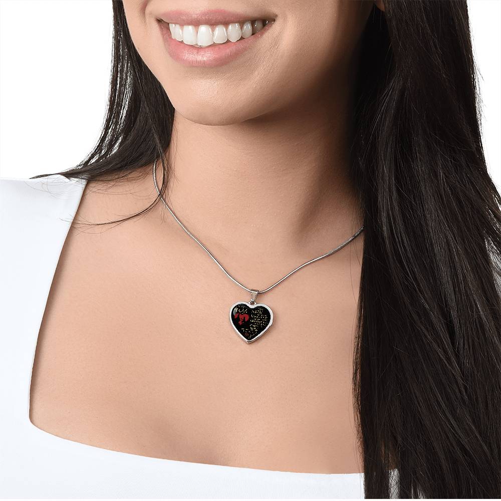 Wife And Husband - To My Wife Heart Necklace Silver, Gold Includes Gift Box!