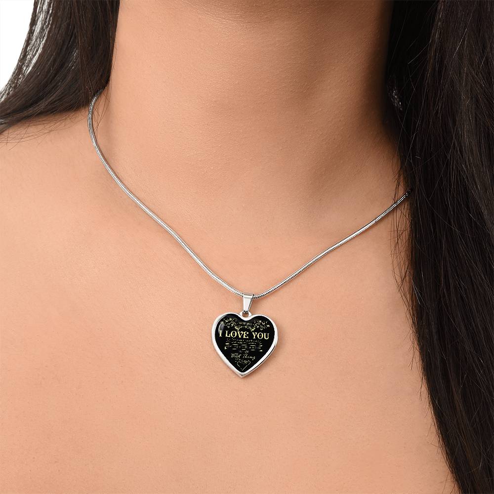 To My Love Pendant My Love Heart Necklace Luxury Silver, Gold Includes Gift Box!