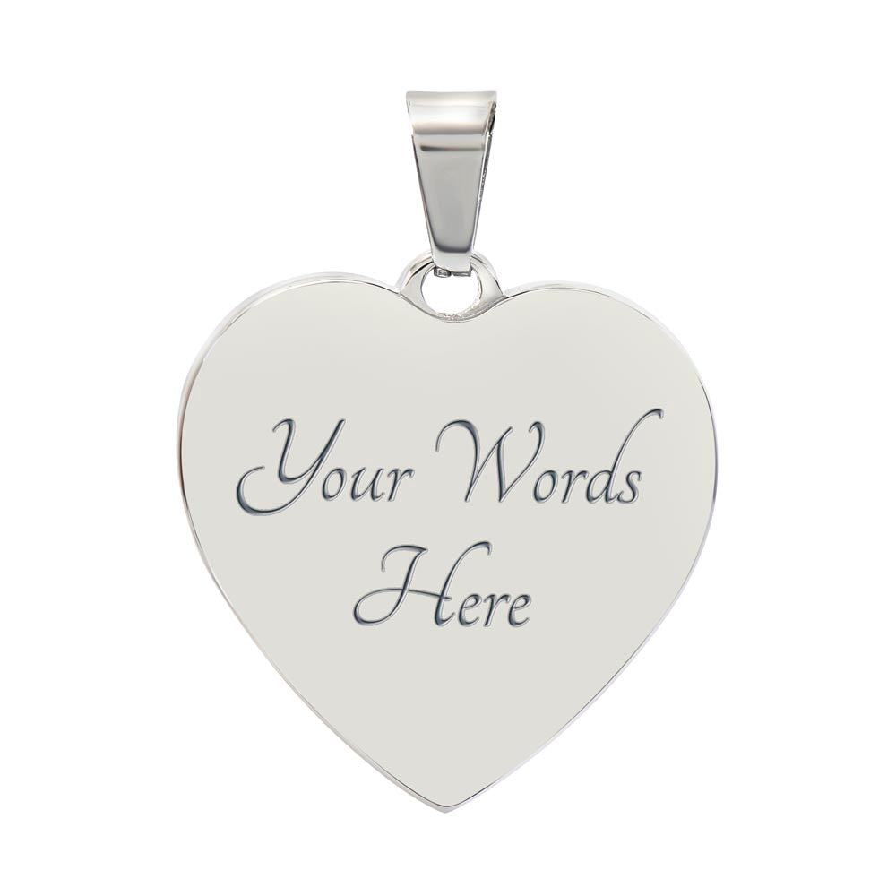 To My Daughter Gifts From Dad Heart Necklace Silver, Gold Includes Gift Box!