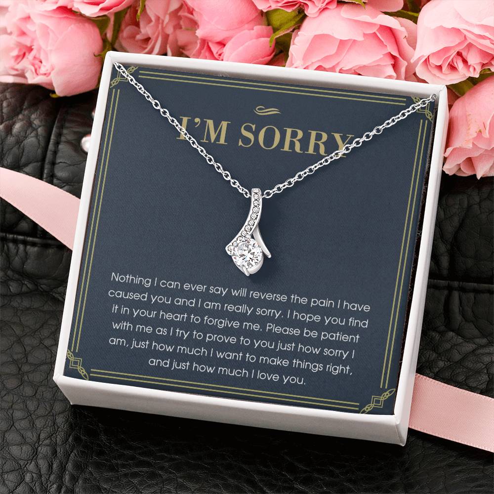 I'm Sorry Gift For Her, Apology Gift, Please Forgive Me Gift, I'm Sorry Necklace