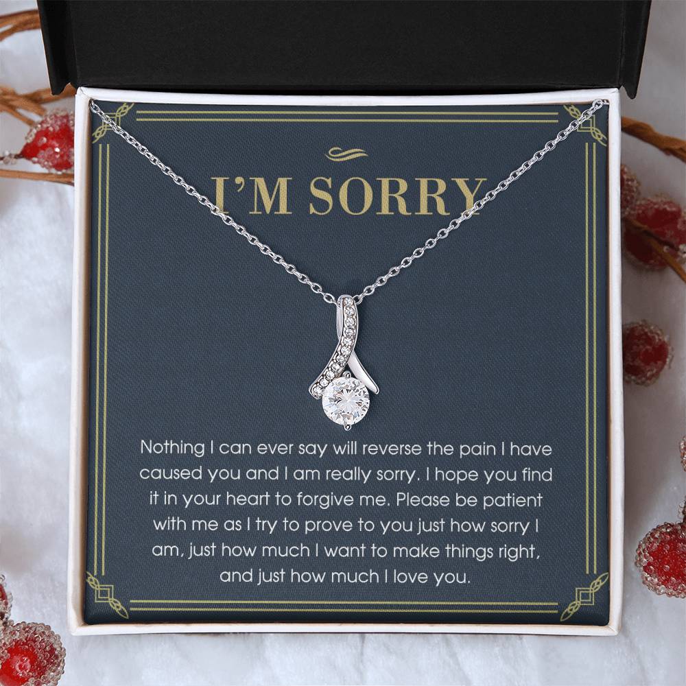 I'm Sorry Gift For Her, Apology Gift, Please Forgive Me Gift, I'm Sorry Necklace