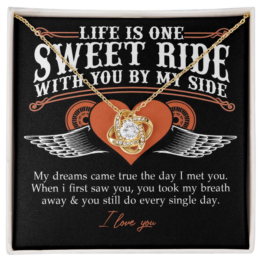 To My Riding Partners For Life Necklace Gift From Husband, Bikers Gift Necklace, Jewlery Motorcycle Gifts Necklace For Women From Men, Gifts For Motorcycle Rider Woman, Girlfriend, Wife, Soulmate