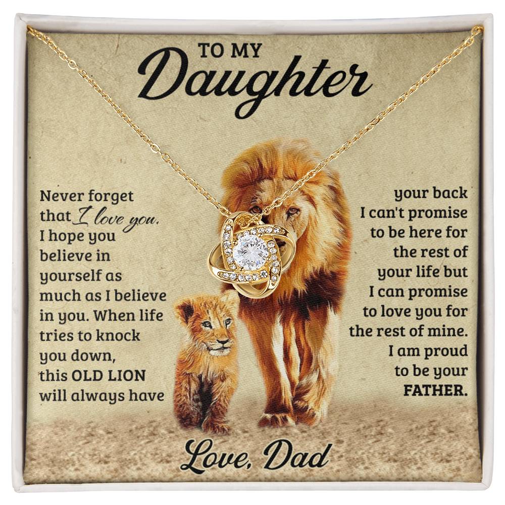 Father To Daughter Gifts Necklace From Dad, To My Daughter Necklace From Daddy On Graduation Gift, Birthday, Christmas For Badass Beautiful Girls Jewelry Gift For Girls, Little Girl Necklace