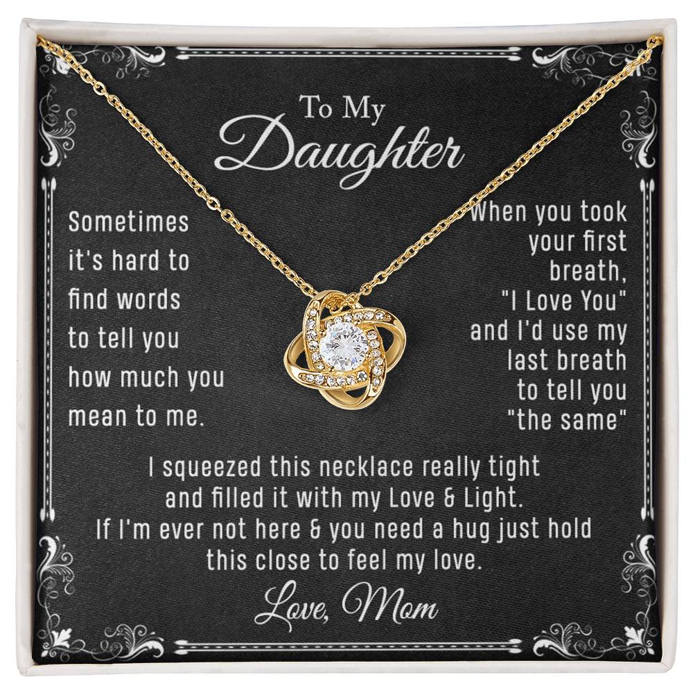 Jewelry, Message Card Necklace - Personalized Necklace With Message Card And Box Jewelry Custom Card, Christmas Daughter Necklace To My Daughter Necklace From Mom Jewelry Gift For Girls