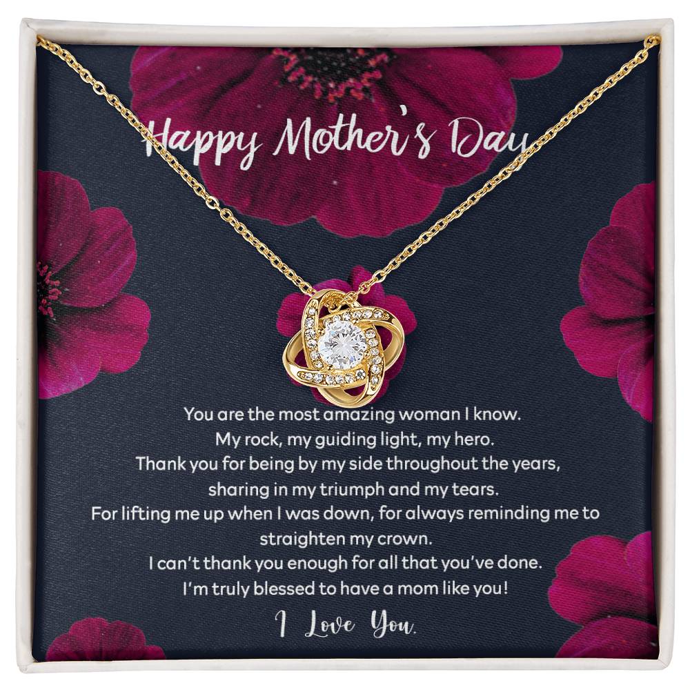 Happy Mother's Day Necklace Gift, To My Mom Necklace From Daughter, You Are The Most Amazing Woman Necklace Gift For Mom, Mother's day Necklace Gift For Mom, Thank You For All Mother Gift Necklace