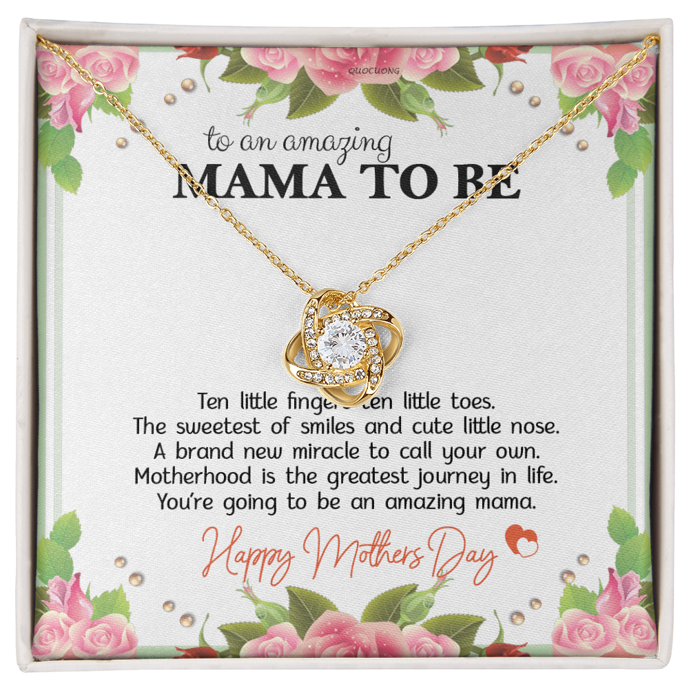Mama To Be Necklace Best Gift for Expecting Wife Daughter Happy Mother's Day