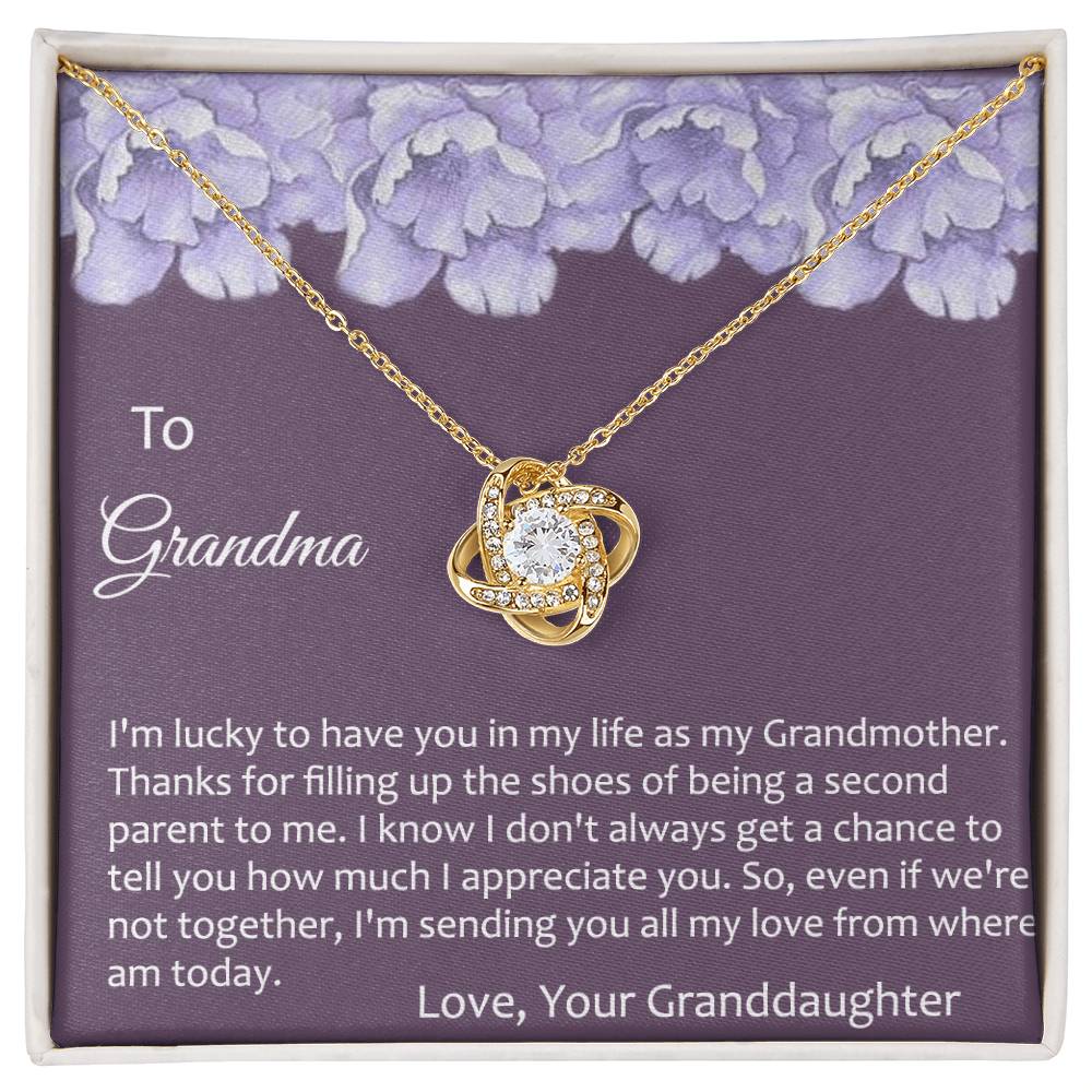 Grandma Gift Necklace To Granddaughter - Grandma Gifts from Granddaughter, Granddaughter Gifts From Grandma - Jewelry Gifts for Grandmother, Nana, Mimi, Gigi, Grammy on Birthday, Christmas