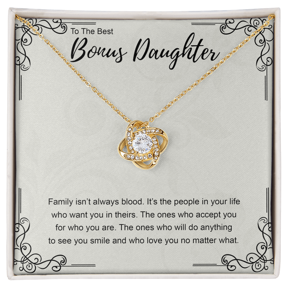 Bonus Daughter Gift Necklace, My Bonus Daughter Necklace From Bonus Mom, Stepdaughter Birthday Gift, Step Daughter Gifts from Stepmom, Wedding Gift for Stepdaughter Jewelry Gift For Girls