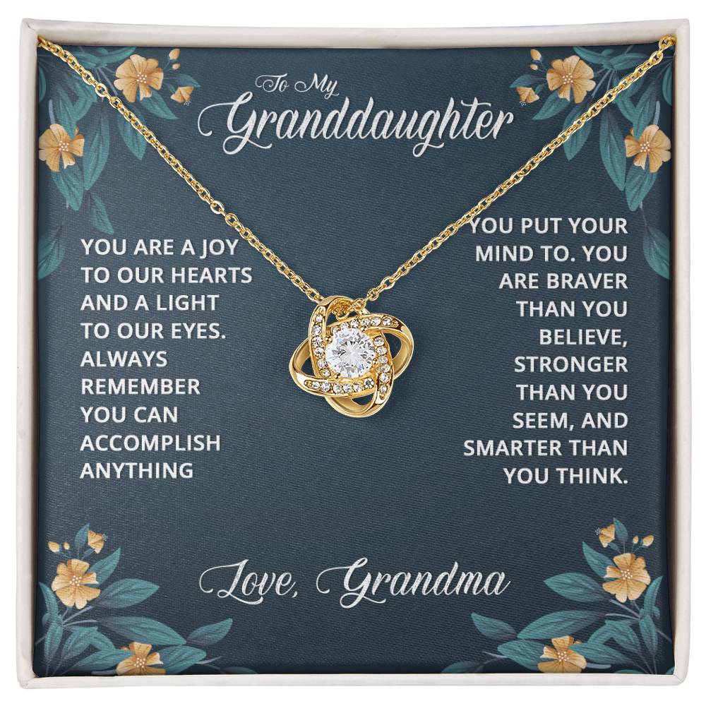Granddaughter Gifts From Grandma - Granddaughter Necklace, Jewelry Keepsake Gifts For Granddaughter, Love Gift For Adults Or Girls On Birthday, Graduation, Wedding, Valentines, Mothers Day, Christma