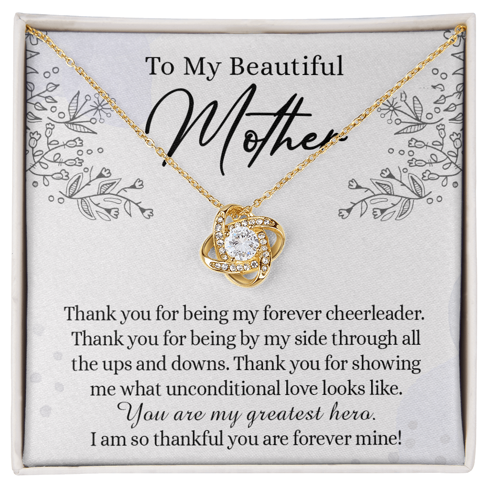 To My Mother Necklace From Daughter, Beautiful Mother Necklace Gift for her, Thank You Mom Gift Necklace, Sentimental Necklace for Mom On Mother's Day, Anniversary, Birthday Gift Jewelry For Mom