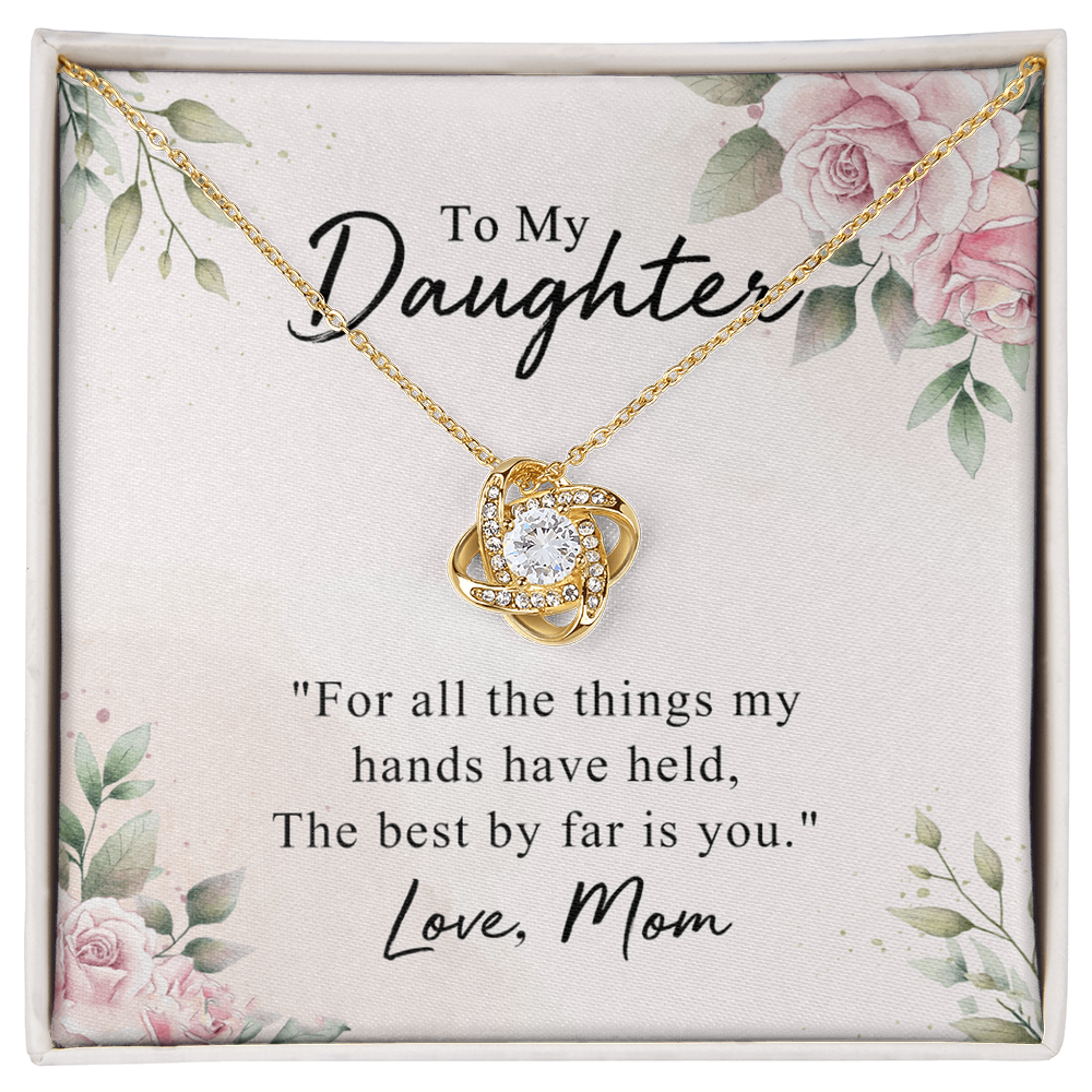 To My Daughter Necklace from Mom Mother To Daughter Gift Necklace, Pendant for Daughter Jewelry Gift for Her Girls Teen Girl Necklace Gift From Mom Gift For Daughter Necklace On Xmas Holiday Gifts