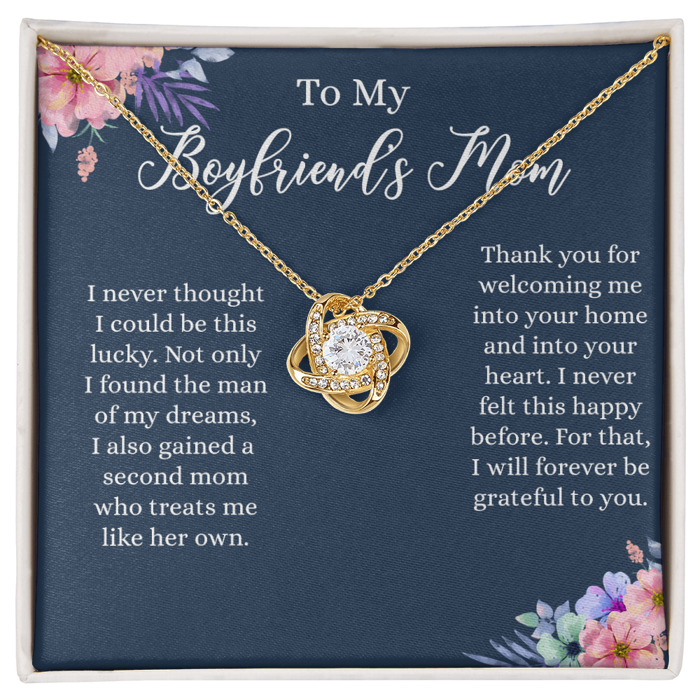To My Boyfriends Mom Necklace From Girlfriend, With Message Card And Box Gift For Boyfriends Mom, Jewelry For Women, Mother And Girlfriend Gift Necklace On Mothers Day, Christmas, Anniversary