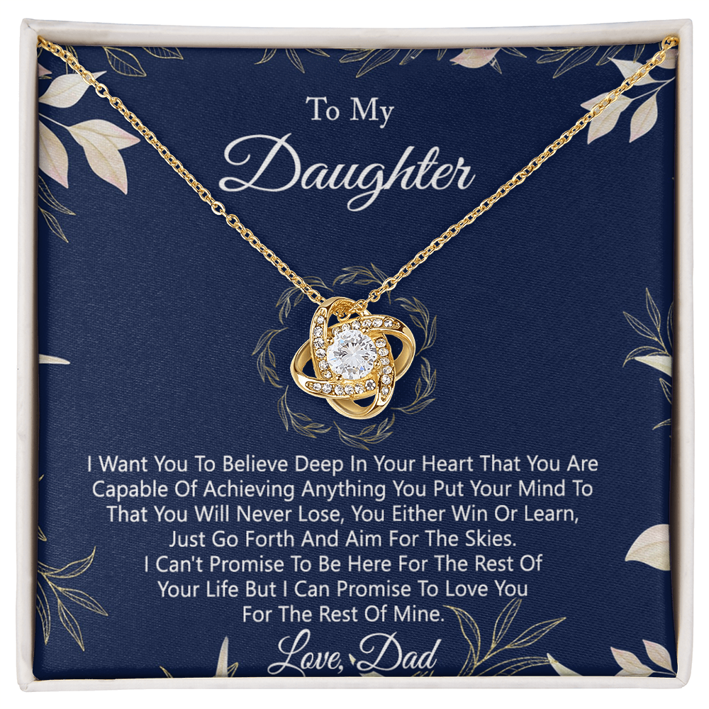 Gift Necklace For Daughter from Dad - Father And Daughter Necklace, for Daughter Gift from Dad To My Daughter Necklace Daughters Birthday Christmas Jewelry Gift for Girls Women, Daughter