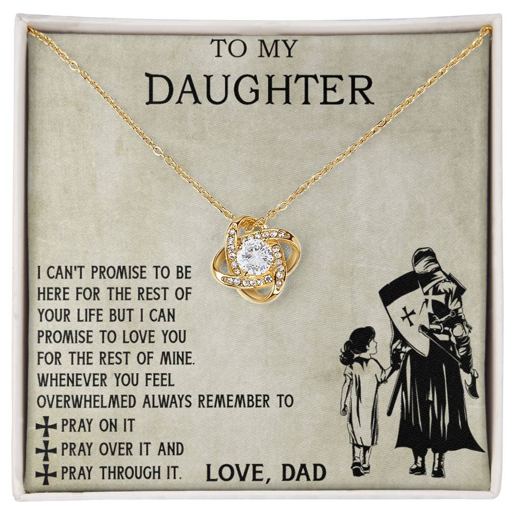 To My Daughter Necklace From Viking Dad, To My Beautiful Daughter Whenever You Feel Overwhelmed Jewelry Gift On Birthday, Christmas, Xmas with Message Card and Gift Box Jewelry For Girls
