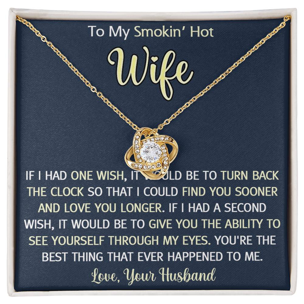 Gift Necklace For Wife, Birthday Gifts Necklace For Wife From Husband Pendant, Valentines Day Find You Sooner Jewelry Box Pendant Personalized Custom Romantic Gift Necklace For My Best Wife Ever
