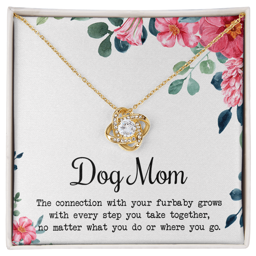 Dog Mom Necklace, To My Dog Mom Love Knot Necklace From Daughter Son To Mom Dog Mom Pendant Gift On Christmas Birthday Necklace Gift For Mother In Law Gift Necklace, Necklace Gift For Mom, Mommy