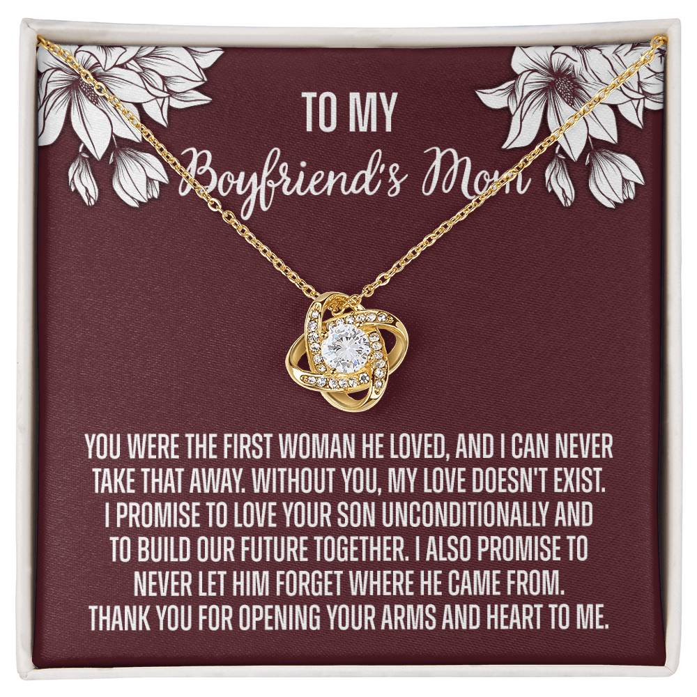To My Boyfriend's Mom Necklace From Girlfriend, Personalized Gifts For Mother-In-Law, Gift Necklace For Boyfriend's Mom, Presents For Mom Necklace For Women, Mothers Day Necklace For Boyfriends Mom