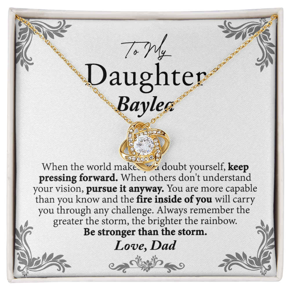 To My Daughter Gift Necklaces Pendants from Dad, Father and Daughter Gift Necklace Pendant On Graduation Gift Birthday Anniversary Christmas Includes Gift Box Jewelry Gift For Girls, Little Girl