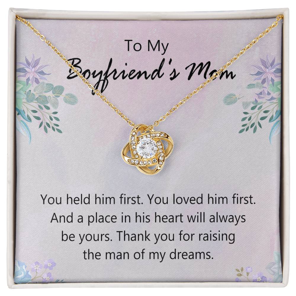 To My Boyfriends Mom Necklace From Girlfriend, Jewelry For Boyfriends Mom, Presents For Mom Necklace for Women, Boyfriends Mom Gifts Necklace On Mother's Day, Birthday, Christmas, Thanksgiving