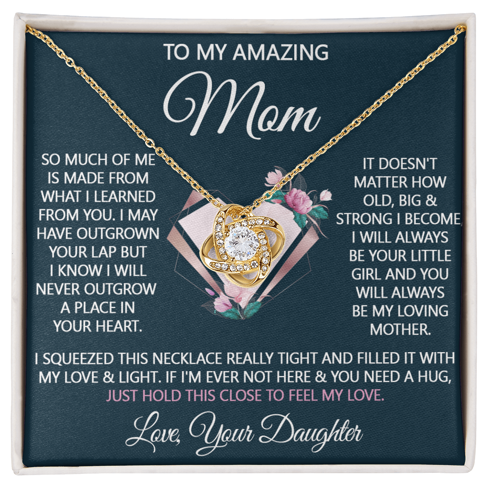 To My Amazing Mom Necklace From Daughter, Amazing Mom Gift Necklace On Birthday Gift, Anniversary, Mother's Day, Jewelry Gift For Women, Bonus Mom, Mother And Daughter Necklaces Gift For Her