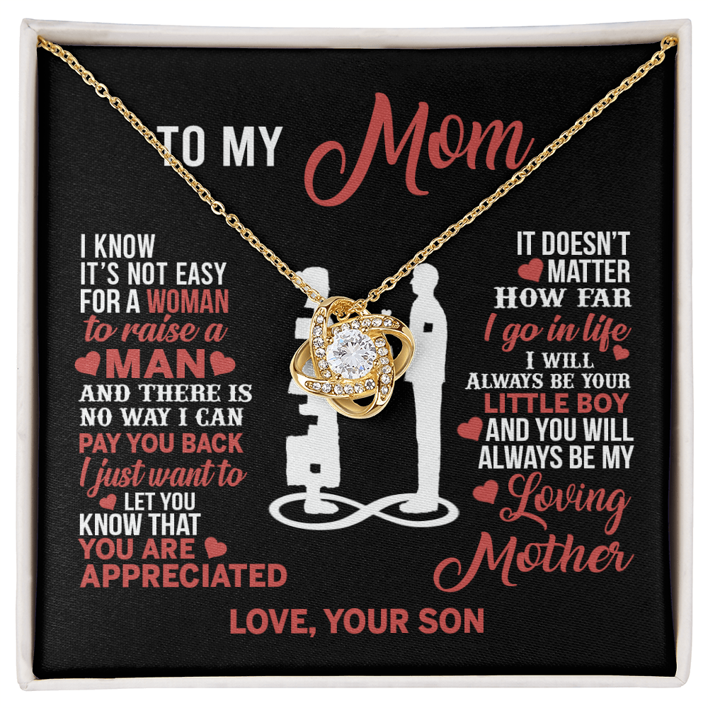 Mom Necklace Mothers Day Gift From Son To My Mom Forevere Love Necklace Gift Mom