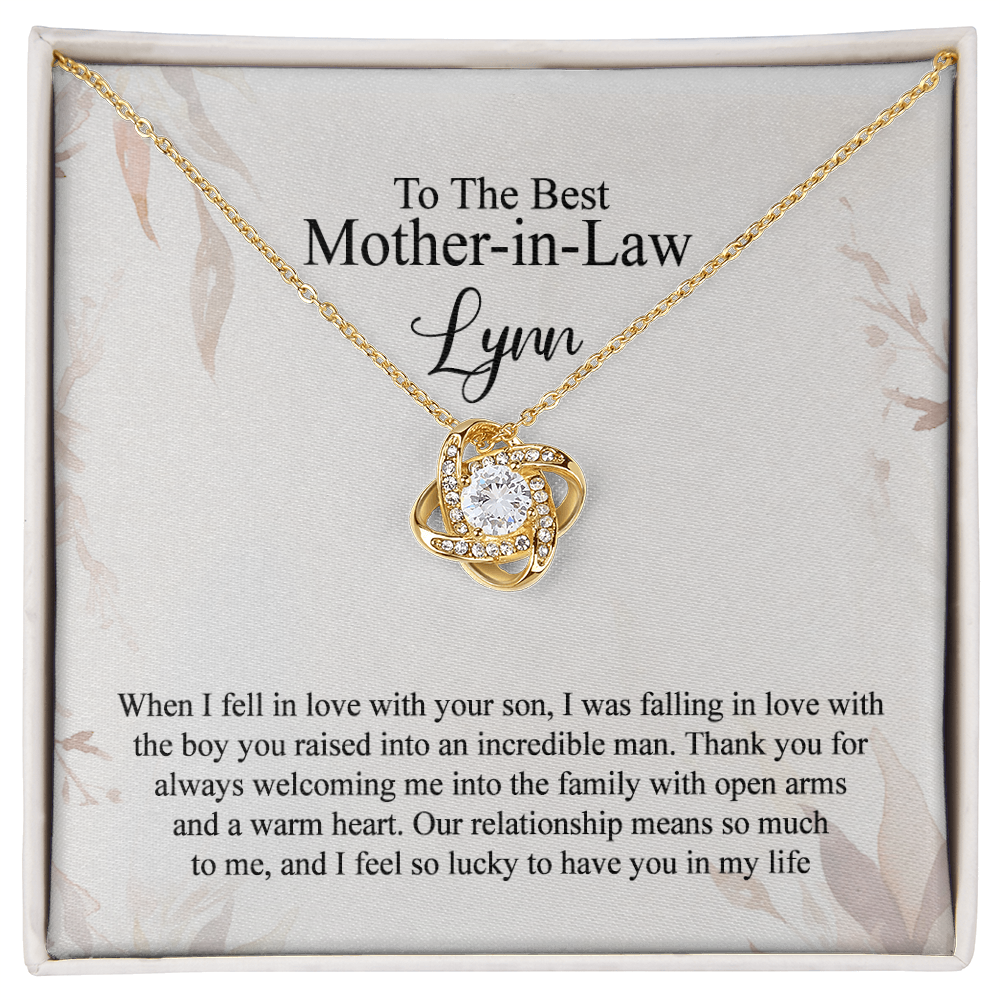 Mother In Law Gift Necklace, To The Best Mother In Law Necklace From Daughter In Law, Personalized Necklace Gift For Mom, Happy Mother's Day Necklace Gift For Mom, Jewelry Gift For Mother In Law