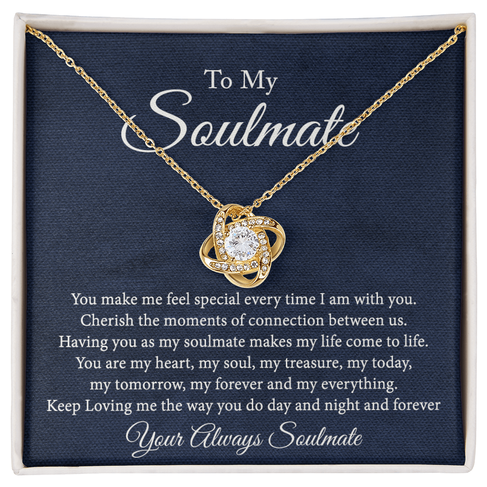 Soulmate Jewelry, Gift Necklace And Box Soulmate Gift Necklace, My Soulmate Necklace, Soul Mates to My Soulmate Gift Necklace From Husband, Soul Mate Necklaces, To My Beautiful Soulmate Necklace