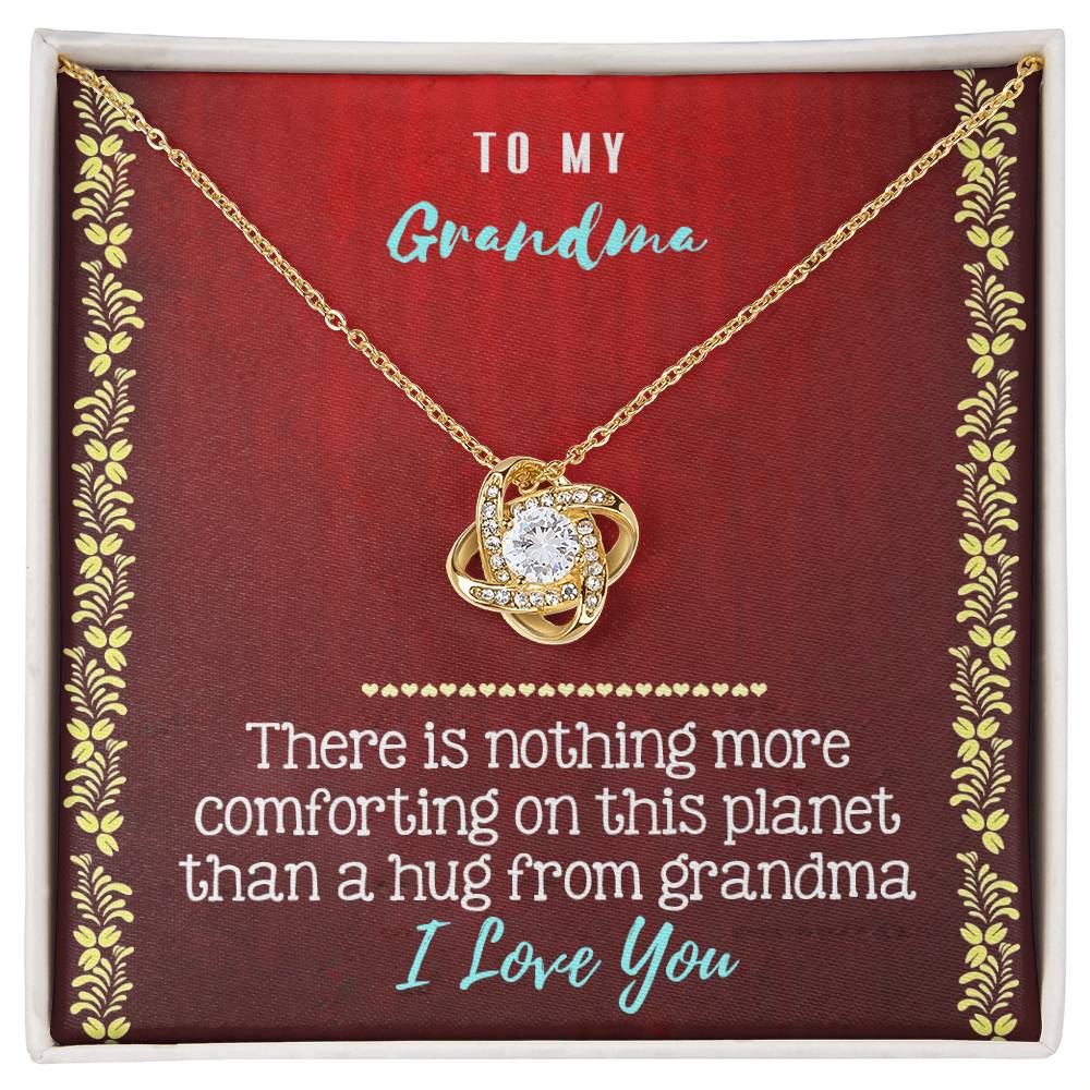 To My Grandma Gift Necklace, Love Knot Necklace Gift for Grandmother - Mothers Day Necklace For Grandma Nana, Grandma Jewelry Gift For Women From Grandchildren GrandKids , Pendant For Grandmother