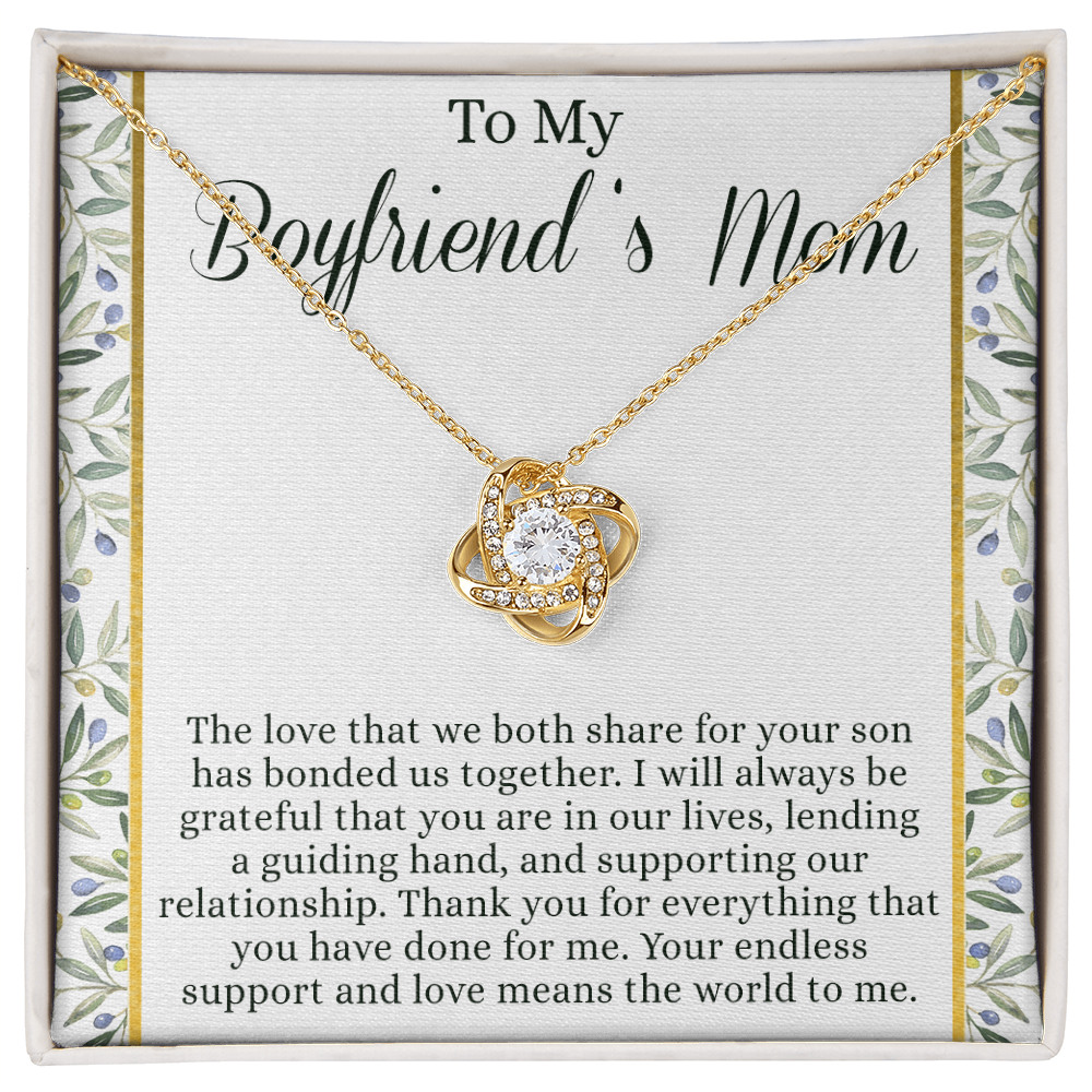 To My Boyfriend's Mom Necklace From Girlfriend Mom, Customize Name Gift Necklace For Boyfriend's Mom Gift Mothers Day Necklace For Boyfriends Mom From Girlfriend, Presents for Mom Necklace for Women