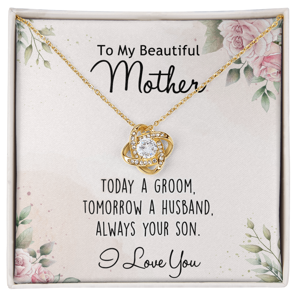 Mother's Day Necklace Gift For Her, To My Mom Necklace From Daughter, Beautiful Mother Love Knot Necklace Gift For Mom mazing Mom, Bonus Mom On Mothers Day, Anniversary, Birthday, Jewelry For Mother