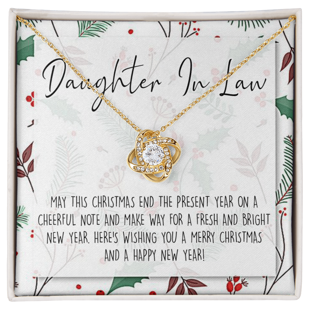 Christmas Jewelry for Daughter in Law Gift Necklace, Daughter in Law Jewelry, Xmas Holiday Graduation Gift for Daughter in Law, Gift from Mother in Law, Daughter in Law Gift From In Law
