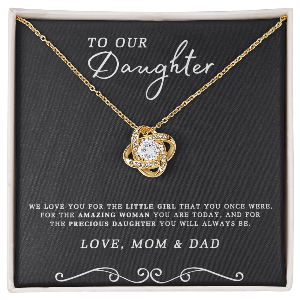 To My Daughter Gift Necklace From Mom And Dad, Daughter Gifts From Dad, Mother To Daughter Necklace Chain, Badass Daughter Jewelry Gift For Girls, Daughter On Birthday, Graduation Gift, Christmas
