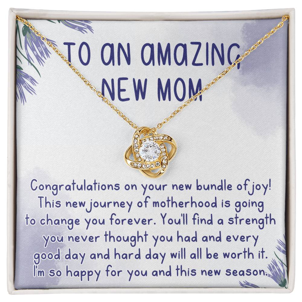 To An Amazing New Mom Necklace, Gift Necklace for New Mom, Congratulations Necklace For New Mom, To My New Mom Necklace From Daughter, Son, Mother Daughter Necklace, New Mom Necklace Gift For Wom