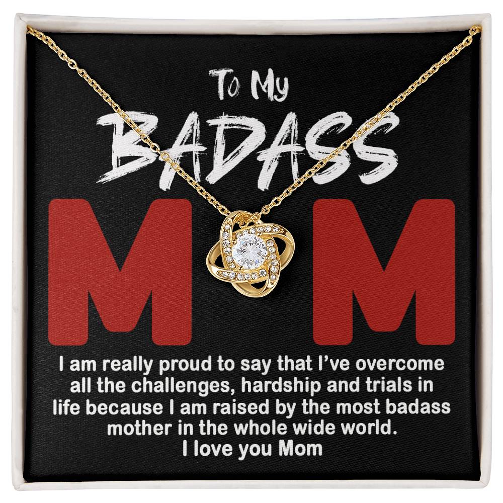 To My Badass Mom Necklace Badass Mom Gift, Jewelry For Step Mom On Mother's Day