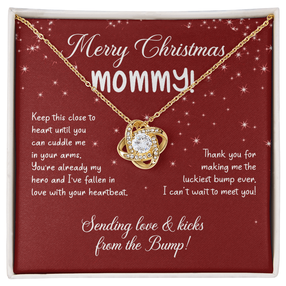 To My Mom Christmas Necklace Christmas Gift For Mom To Be First Time Mommy Gift