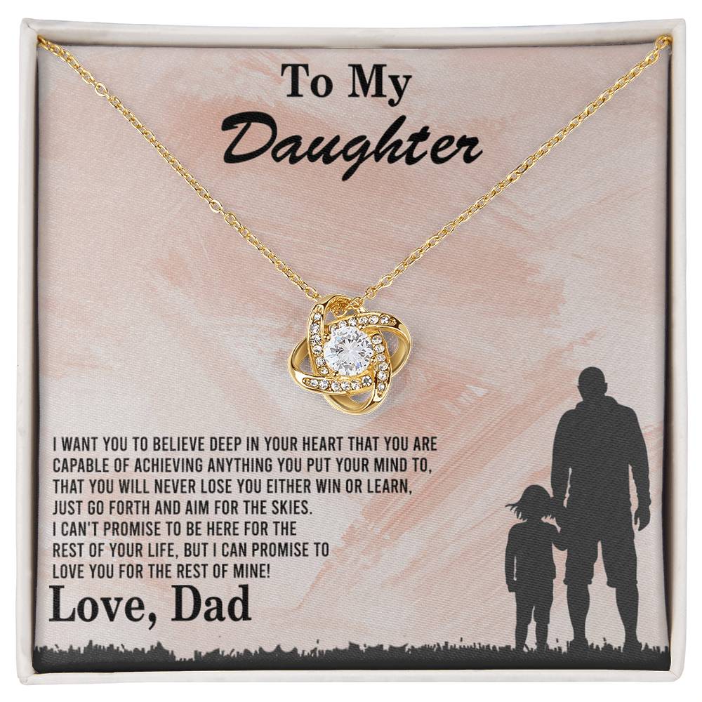 To My Daughter Gift Necklace Love Dad, To My Badass Daughter, Daughter Jewelry From Dad, Father Daughter Gifts From Dad, Necklace For Daughter, To Daughter From Dad, Father Gifts From Daughter