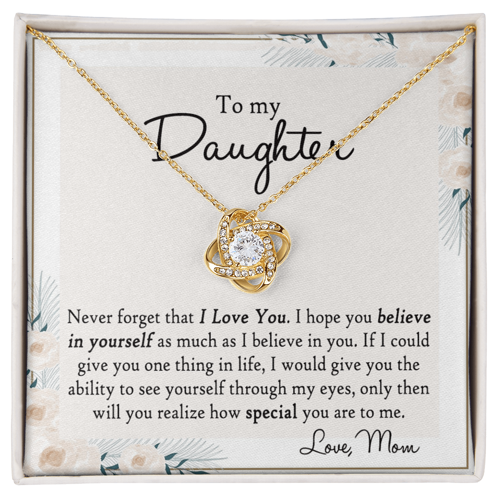 Mother And Daughter Gift Necklace Pendant - To My Daughter Necklace From Mom, Jewelry Gifts for Girls, Little Girls Mother To Daughter Jewelry Gift Present for Birthday Graduation Gift Christmas