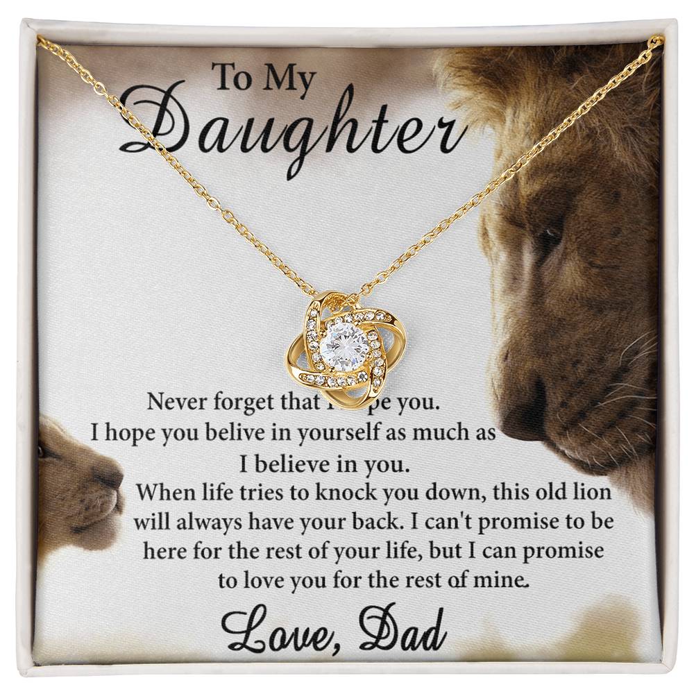 Father To Daughter Gifts Necklace From Dad, Father Daughter Necklace Sterling Steel, To My Daughter Necklace From Daddy On Graduation, Birthday, Valentines, Christmas For Badass Beautiful Girls