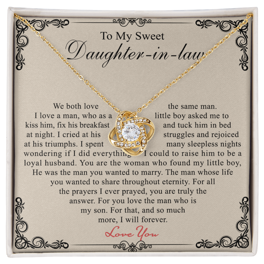 Daughter In Law Gift Necklace - To My Daughter In Law Necklace From Mother In Law, Gifts For Daughter In Law On Wedding Day, Graduation Gift, Christmas Jewelry Gifts For Future Daughter In Law