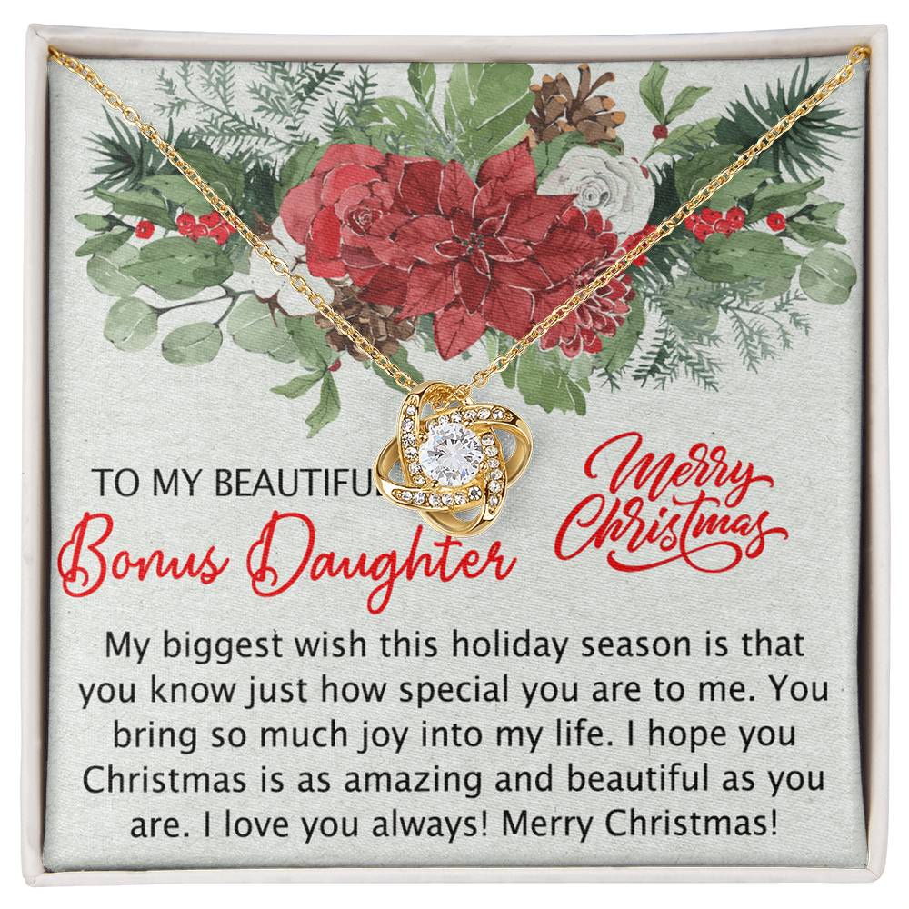 Personalized to My Bonus Daughter Necklace, Bonus Daughter Gift, Step Daughter Gift from Stepmom, Step Daughter Gift from Step Dad, Step Daughter Necklaces Styles Jewelry Gift For Girls Little Girl