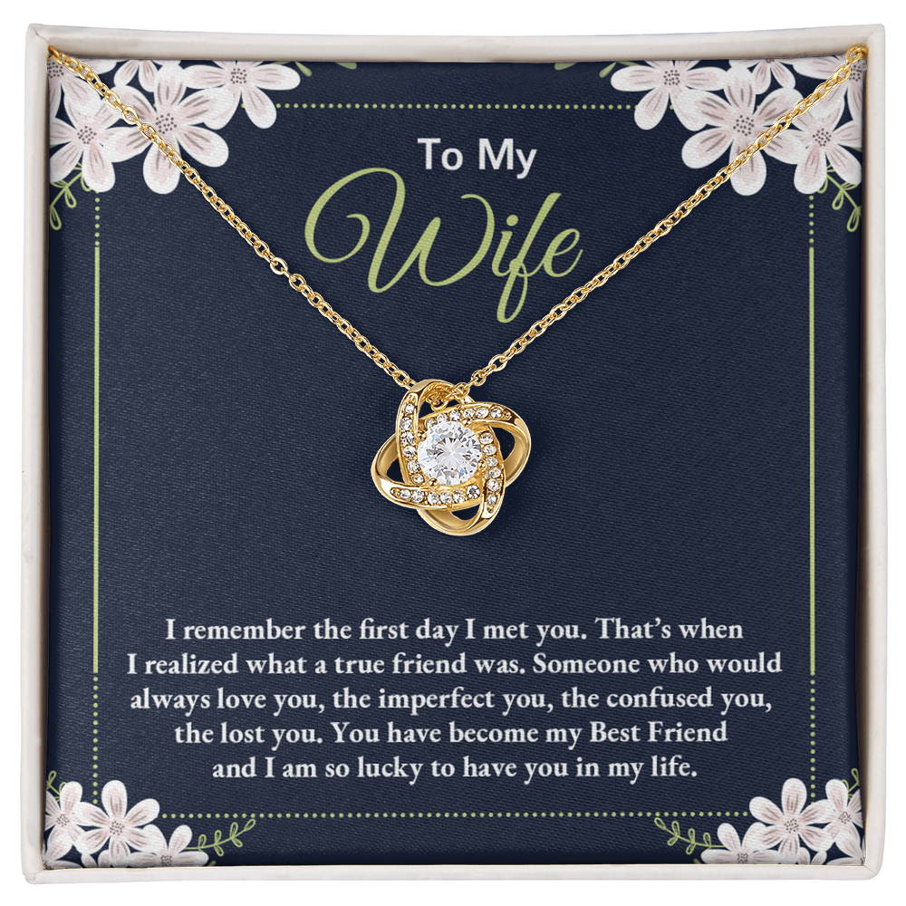 To My Wife Necklace For Wife From Husband, Necklace Gift For Women, Soulmate Jewelry Gift For Wife, Birthday Beautiful Soulmate Gifts For Her, Girlfriend Gift Necklace, Future Wife Gift Necklace