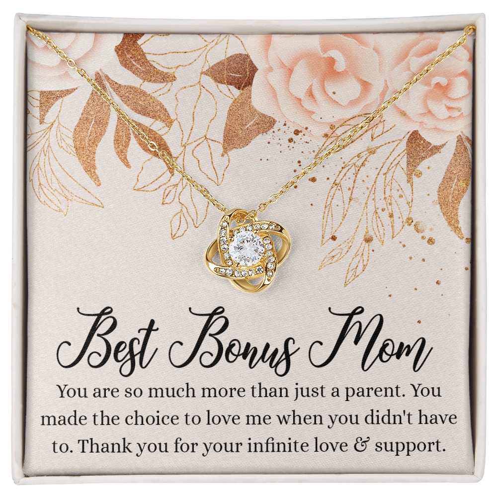 To My Bonus Mom Necklace From Daughter, Bonus Mom Gifts from Bonus Daughter, Necklace Gifts for Bonus Mom, Mother And Daughter Necklace Gift For Mom, Bonus Mother Gift Necklace Jewelry For Women