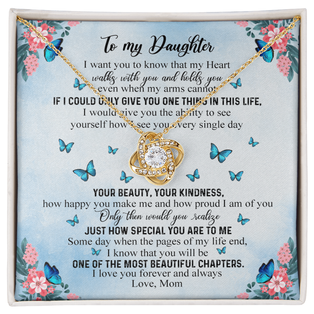 Daughter Gift Necklace From Mom - Mother Daughter Necklace, Birthday Gifts For Daughter, Mothers Day Gifts For Daughters From Mothers, To My Daughter Necklace From Mom, Graduation Gift For Daughter