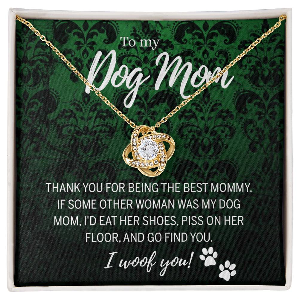 To My Dog Mom Necklace with Message Card And Box, Mother's Day Necklace Gift for Dog Mom, Dog Mom Gift Necklace, Mothers Day Necklace for Dog Mom Mother And Daughter Dog Lover Necklace for Women