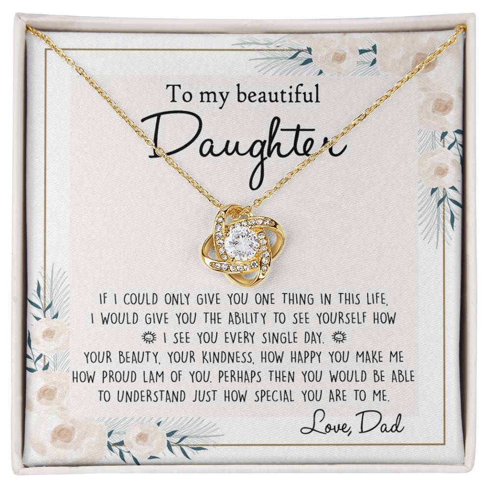 Father To Daughter Gifts Necklace for Daughter Birthday Gift for Her Daughter Graduation Day And Christmas Present For Daughter From Dad Jewelry Gift For Teen Girls, To My Daughter Necklace