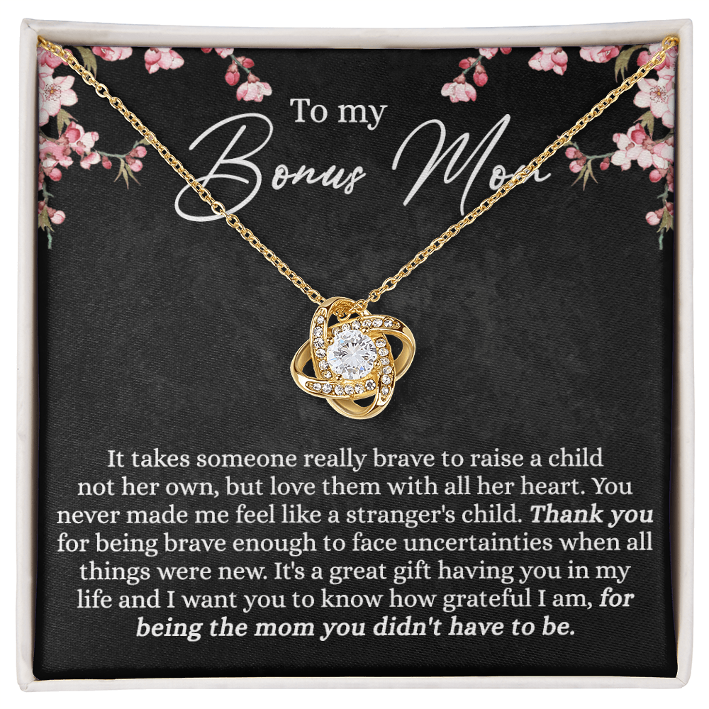 Bonus Mom Gift Necklace, To My Bonus Mom Necklace From Bonus Son, Mother And Son Gift Necklace Gift For Her, Bonus Mother Gift Necklace On Mothers Day, Birthday Gift Anniversary, Jewelry For Women