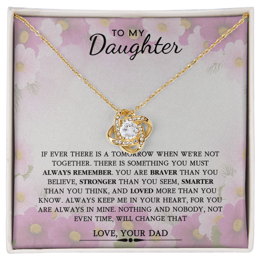 To My Daughter Necklace Gift From Dad, Father And Daughter Necklace, Daughter Gifts From Dad, Father Daughter Gifts Jewelry For Girls, Little Girl Pendant On Birthday, Graduation Gift For Daughter