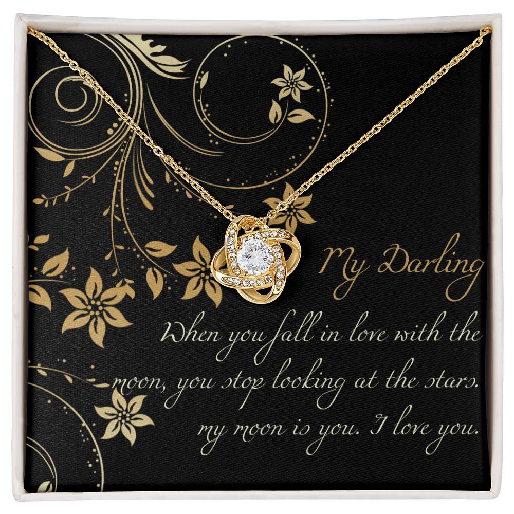 To My Girlfriend Gift Necklace Gift For Girlfriend Christmas Gift for Girlfriend From Boyfriend, Husband, Girlfriend Gift Necklace - Jewelry Gift For Girls, Love Knot Pendant Gift For Girlfriend