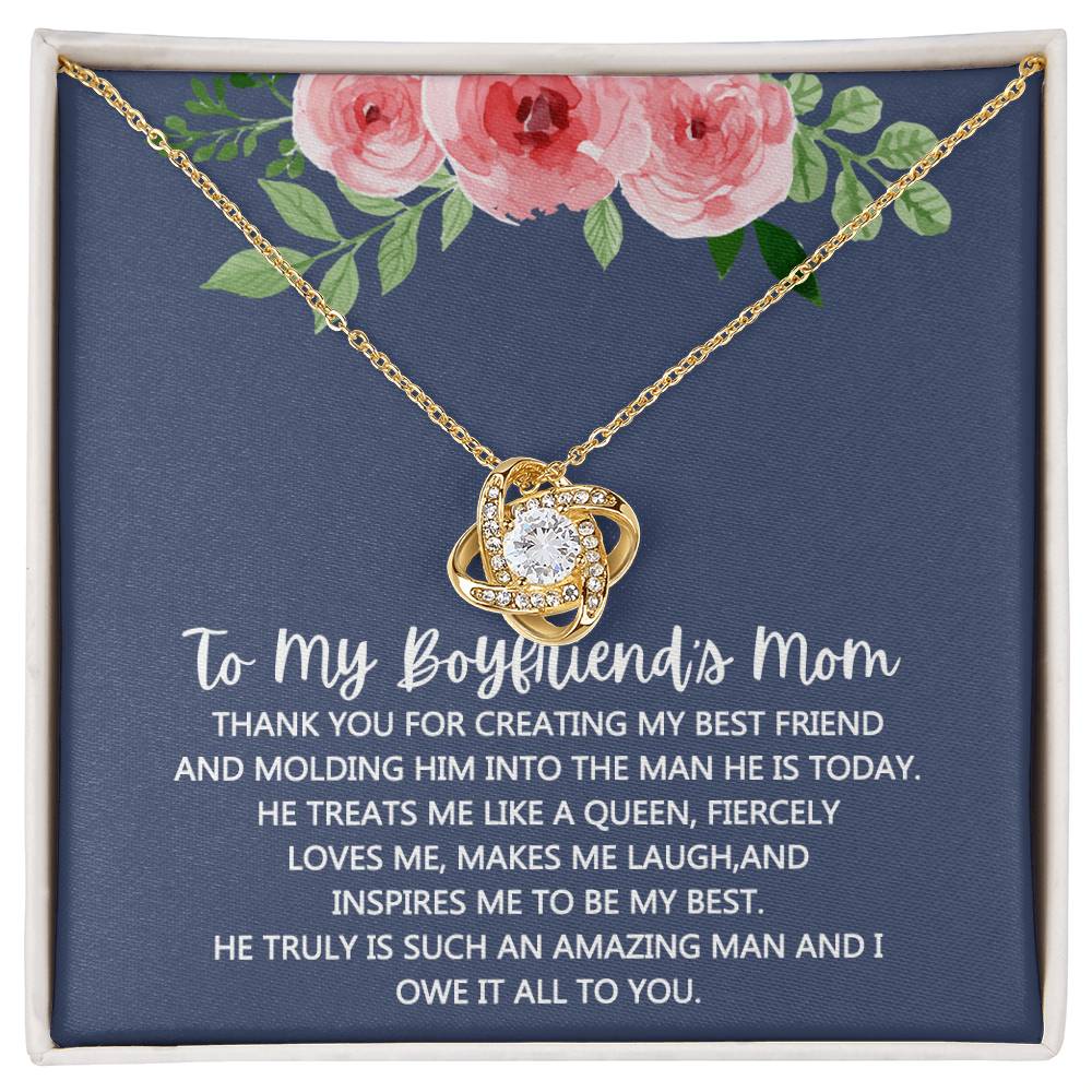 To My Boyfriend's Mom Necklace From Girlfriend Mom, Mothers Day Necklace For Boyfriends Mom From Girlfriend, Personalized Gifts For Mother-In-Law, Boyfriends Mom Gift Necklace, Necklace for Women